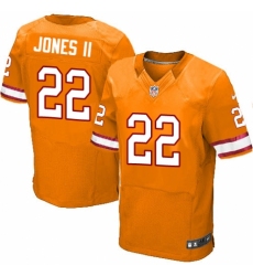 Men's Nike Tampa Bay Buccaneers #22 Ronald Jones II Elite Orange Glaze Alternate NFL Jersey