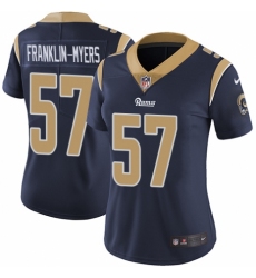 Women's Nike Los Angeles Rams #57 John Franklin-Myers Navy Blue Team Color Vapor Untouchable Limited Player NFL Jersey