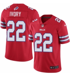 Youth Nike Buffalo Bills #22 Chris Ivory Limited Red Rush Vapor Untouchable NFL Jersey