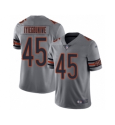 Women's Chicago Bears #45 Joel Iyiegbuniwe Limited Silver Inverted Legend Football Jersey