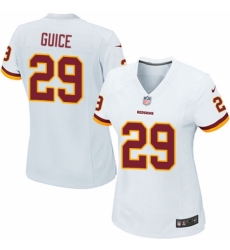 Women's Nike Washington Redskins #29 Derrius Guice Game White NFL Jersey