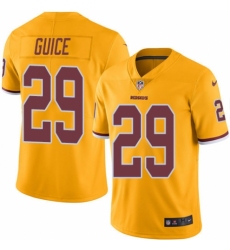 Youth Nike Washington Redskins #29 Derrius Guice Limited Gold Rush Vapor Untouchable NFL Jersey