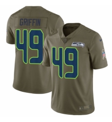 Youth Nike Seattle Seahawks #49 Shaquem Griffin Limited Olive 2017 Salute to Service NFL Jersey