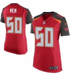 Women's Nike Tampa Bay Buccaneers #50 Vita Vea Game Red Team Color NFL Jersey