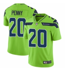 Youth Nike Seattle Seahawks #20 Rashaad Penny Limited Green Rush Vapor Untouchable NFL Jersey