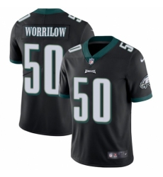 Men's Nike Philadelphia Eagles #50 Paul Worrilow Black Alternate Vapor Untouchable Limited Player NFL Jersey
