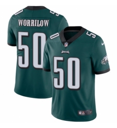 Men's Nike Philadelphia Eagles #50 Paul Worrilow Midnight Green Team Color Vapor Untouchable Limited Player NFL Jersey