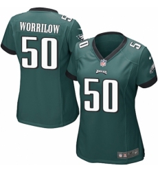 Women's Nike Philadelphia Eagles #50 Paul Worrilow Game Midnight Green Team Color NFL Jersey