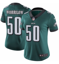 Women's Nike Philadelphia Eagles #50 Paul Worrilow Midnight Green Team Color Vapor Untouchable Limited Player NFL Jersey