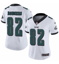 Women's Nike Philadelphia Eagles #82 Richard Rodgers White Vapor Untouchable Limited Player NFL Jersey