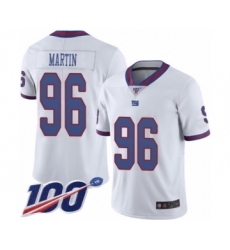 Men's New York Giants #96 Kareem Martin Limited White Rush Vapor Untouchable 100th Season Football Jersey