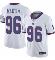 Youth Nike New York Giants #96 Kareem Martin Limited White Rush Vapor Untouchable NFL Jersey
