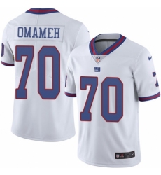Men's Nike New York Giants #70 Patrick Omameh Limited White Rush Vapor Untouchable NFL Jersey
