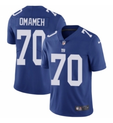 Men's Nike New York Giants #70 Patrick Omameh Royal Blue Team Color Vapor Untouchable Limited Player NFL Jersey