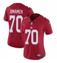 Women's Nike New York Giants #70 Patrick Omameh Red Alternate Vapor Untouchable Limited Player NFL Jersey