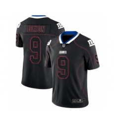 Men's New York Giants #9 Riley Dixon Limited Lights Out Black Rush Football Jersey