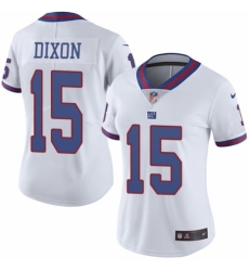 Women's Nike New York Giants #15 Riley Dixon Limited White Rush Vapor Untouchable NFL Jersey