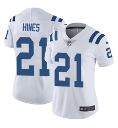 Women's Nike Indianapolis Colts #21 Nyheim Hines White Vapor Untouchable Limited Player NFL Jersey