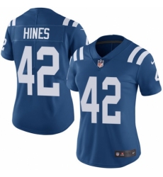 Women's Nike Indianapolis Colts #42 Nyheim Hines Royal Blue Team Color Vapor Untouchable Limited Player NFL Jersey