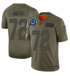 Women's Indianapolis Colts #72 Braden Smith Limited Camo 2019 Salute to Service Football Jersey