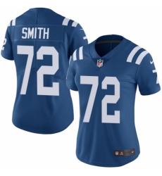 Women's Nike Indianapolis Colts #72 Braden Smith Royal Blue Team Color Vapor Untouchable Limited Player NFL Jersey