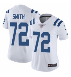 Women's Nike Indianapolis Colts #72 Braden Smith White Vapor Untouchable Limited Player NFL Jersey