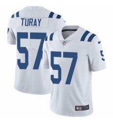 Men's Nike Indianapolis Colts #57 Kemoko Turay White Vapor Untouchable Limited Player NFL Jersey