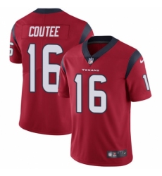 Men's Nike Houston Texans #16 Keke Coutee Red Alternate Vapor Untouchable Limited Player NFL Jersey
