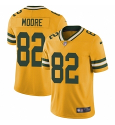 Youth Nike Green Bay Packers #82 J'Mon Moore Limited Gold Rush Vapor Untouchable NFL Jersey