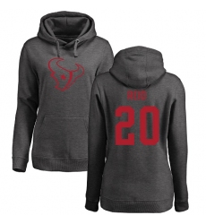 NFL Women's Nike Houston Texans #20 Justin Reid Ash One Color Pullover Hoodie