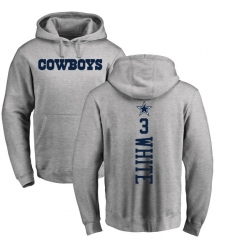 NFL Nike Dallas Cowboys #3 Mike White Ash Backer Pullover Hoodie