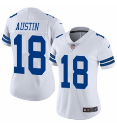 Women's Nike Dallas Cowboys #18 Tavon Austin White Vapor Untouchable Limited Player NFL Jersey