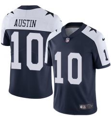Youth Nike Dallas Cowboys #10 Tavon Austin Navy Blue Throwback Alternate Vapor Untouchable Limited Player NFL Jersey