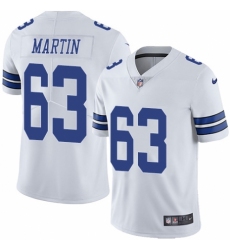 Men's Nike Dallas Cowboys #63 Marcus Martin White Vapor Untouchable Limited Player NFL Jersey