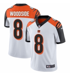 Youth Nike Cincinnati Bengals #8 Logan Woodside White Vapor Untouchable Limited Player NFL Jersey