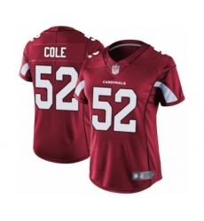 Women's Arizona Cardinals #52 Mason Cole Red Team Color Vapor Untouchable Limited Player Football Jersey
