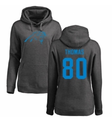 NFL Women's Nike Carolina Panthers #80 Ian Thomas Ash One Color Pullover Hoodie