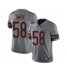 Women's Chicago Bears #58 Roquan Smith Limited Silver Inverted Legend Football Jersey