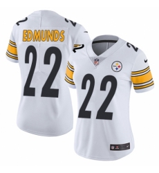 Women's Nike Pittsburgh Steelers #22 Terrell Edmunds White Vapor Untouchable Limited Player NFL Jersey