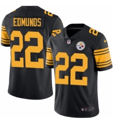 Youth Nike Pittsburgh Steelers #22 Terrell Edmunds Limited Black Rush Vapor Untouchable NFL Jersey