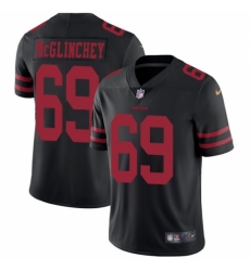 Men's Nike San Francisco 49ers #69 Mike McGlinchey Black Vapor Untouchable Limited Player NFL Jersey
