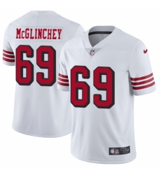Youth Nike San Francisco 49ers #69 Mike McGlinchey Limited White Rush Vapor Untouchable NFL Jersey