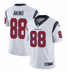 Youth Nike Houston Texans #88 Jordan Akins White Vapor Untouchable Limited Player NFL Jersey