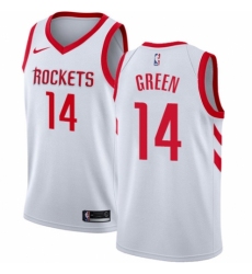 Men's Nike Houston Rockets #14 Gerald Green Swingman White NBA Jersey - Association Edition