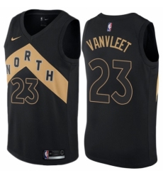 Men's Nike Toronto Raptors #23 Fred VanVleet Swingman Black NBA Jersey - City Edition