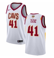 Youth Nike Cleveland Cavaliers #41 Ante Zizic Swingman White 2018 NBA Finals Bound NBA Jersey - Association Edition