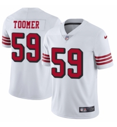 Youth Nike San Francisco 49ers #59 Korey Toomer Limited White Rush Vapor Untouchable NFL Jersey