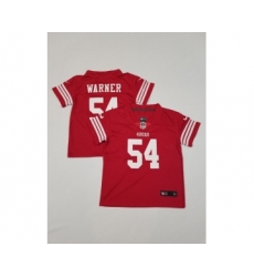 Toddler San Francisco 49ers #54 Fred Warner Limited Red Vapor Stitched Jersey