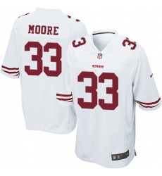 Men's Nike San Francisco 49ers #33 Tarvarius Moore Game White NFL Jersey
