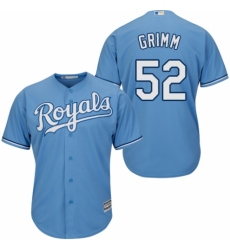 Men's Majestic Kansas City Royals #52 Justin Grimm Replica Light Blue Alternate 1 Cool Base MLB Jersey